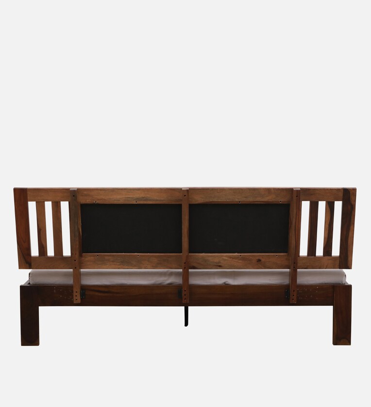 Zoey Engineered Wood King Size Bed in Classic Walnut Finish