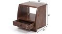 Zoey Engineered Wood Bedside Table