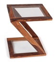 Nick Engineered Wood Side Table in Classic Walnut Finish