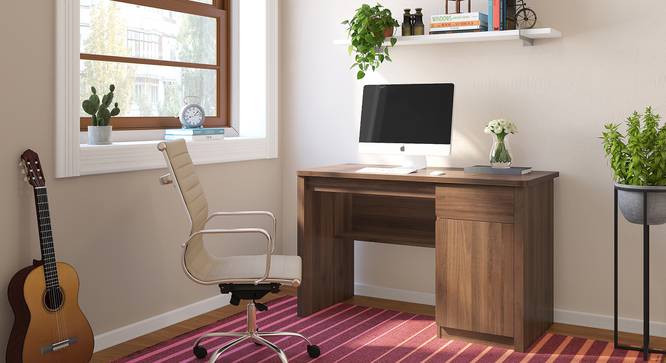 Kevin Engineered Wood Study Table in Classic Walnut Finish