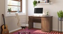 Kevin Engineered Wood Study Table in Classic Walnut Finish