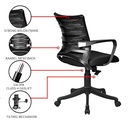 Verne MB Study Chair In Black Colour