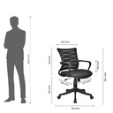 Verne MB Study Chair In Black Colour