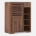 Alex Shoe Rack in Classic Walnut Finish