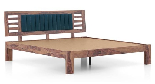 [TR-KS-MD] Zoey Engineered Wood King Size Bed in Classic Walnut Finish